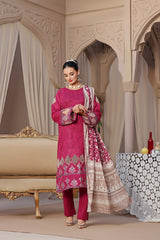Dressline Semi Stitched 3 Pcs Emb Chikankari & Laserkari Lawn Collection