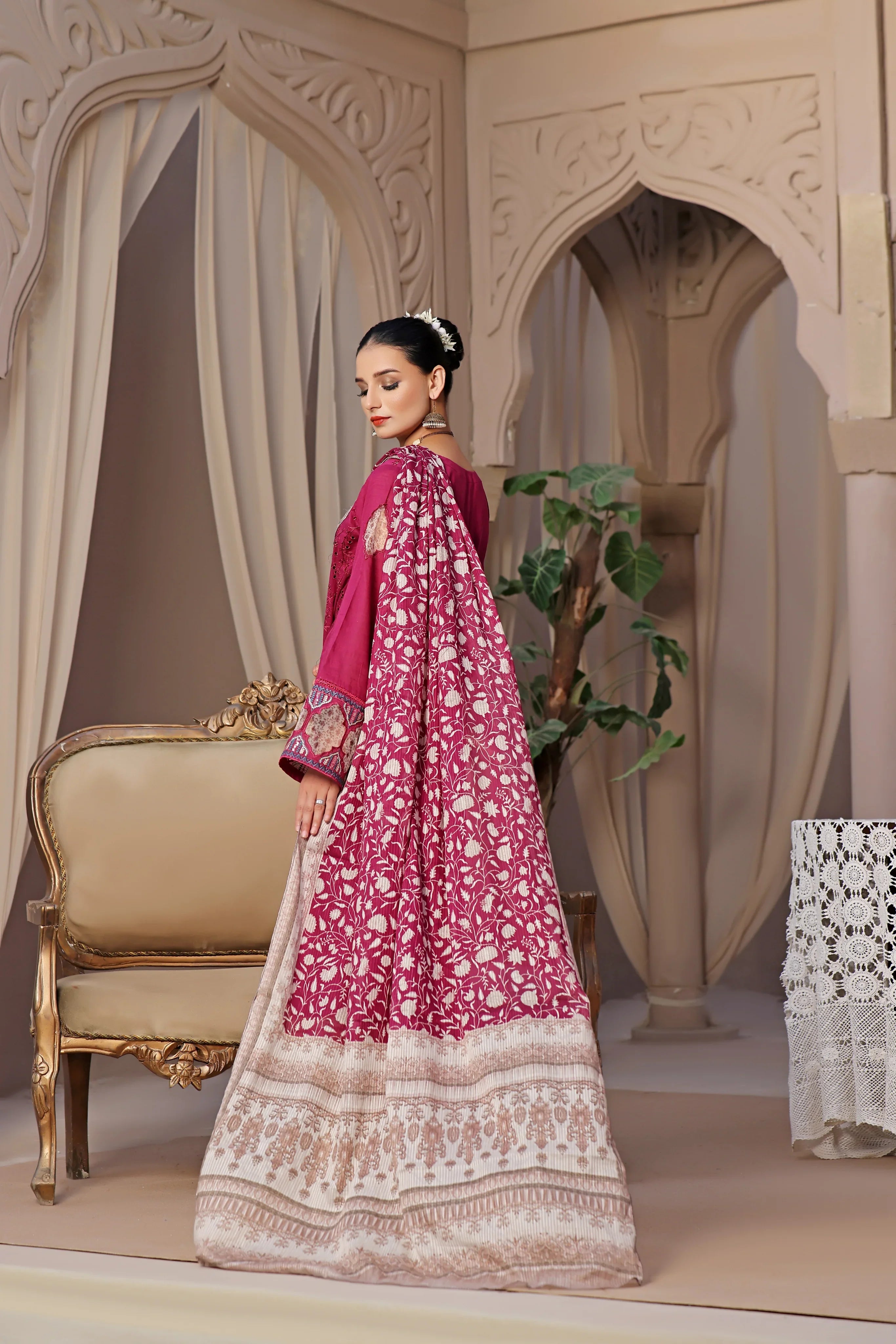 Dressline Semi Stitched 3 Pcs Emb Chikankari & Laserkari Lawn Collection