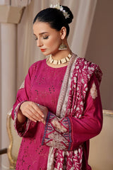 Dressline Semi Stitched 3 Pcs Emb Chikankari & Laserkari Lawn Collection
