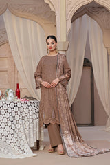 Dressline Semi Stitched 3 Pcs Emb Chikankari & Laserkari Lawn Collection