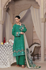 Dressline Semi Stitched 3 Pcs Emb Chikankari & Laserkari Lawn Collection