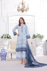 Dressline Launching New Unstitched 3 Pcs Premium Chikankari Bana Dora Digital Printed Lawn Collection