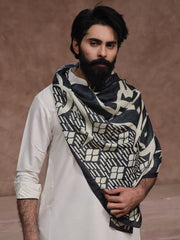 Tng By Md Men Stole Collection-Mehar Stole (Black - Men)