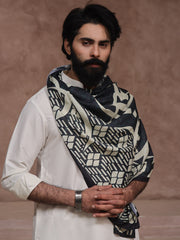 Tng By Md Men Stole Collection-Mehar Stole (Black - Men)