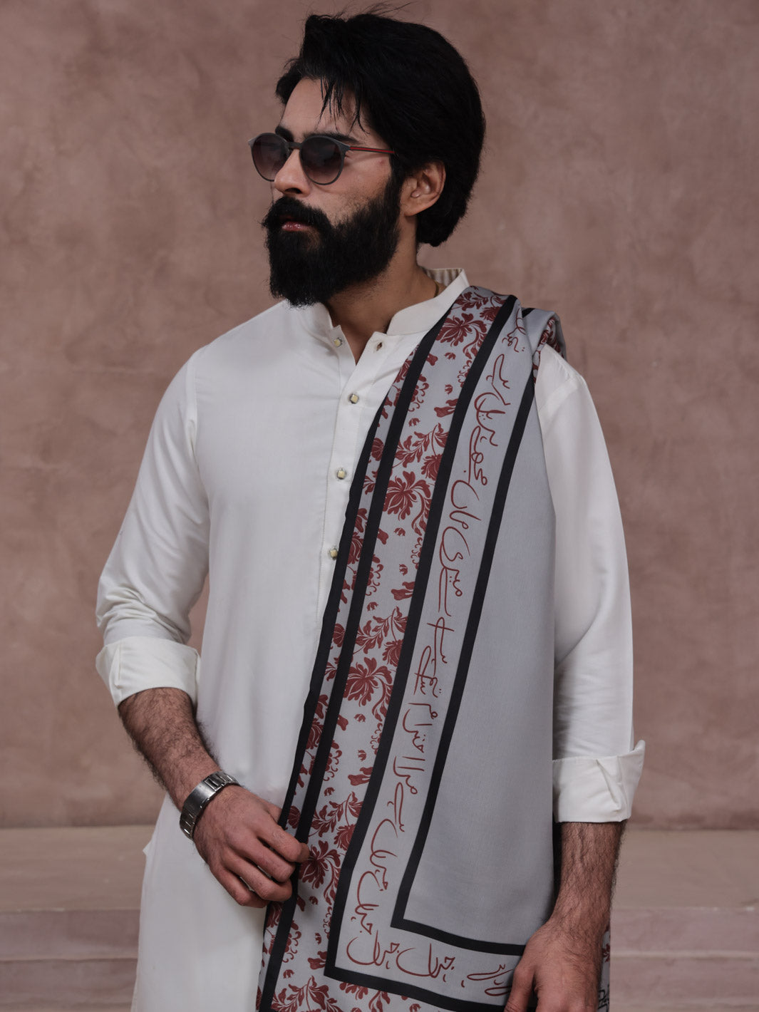 Tng By Md Men Stole Collection-Chahat Stole (Grey - Men)