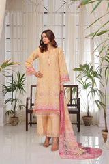 Dressline Launching New Unstitched 3 Pcs Premium Chikankari Bana Dora Digital Printed Lawn Collection