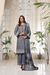 Dressline Launching New Unstitched 3 Pcs Premium Chikankari Bana Dora Digital Printed Lawn Collection