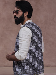Tng My Md Men Waistcoat Collection-Huzoor  (Monochrome)