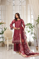 Dressline Launching New Unstitched 3 Pcs Premium Chikankari Bana Dora Digital Printed Lawn Collection