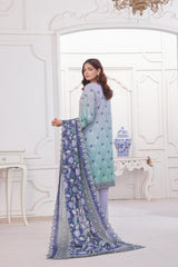 Dressline Launching New Unstitched  3 Pcs Premium Chikankari & Cutwork Emb Digital Printed Lawn Collection