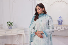 Dressline Launching New Unstitched  3 Pcs Premium Chikankari & Cutwork Emb Digital Printed Lawn Collection