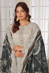 Dressline Launching New Unstitched  3 Pcs Premium Chikankari & Cutwork Emb Digital Printed Lawn Collection