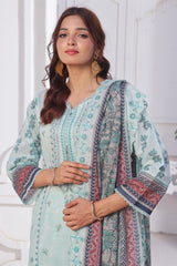 Dressline Launching New Unstitched  3 Pcs Premium Chikankari & Cutwork Emb Digital Printed Lawn Collection