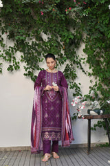 Dressline Semi Stitched 3 Pcs Luxury Emb  Khaddar Collection