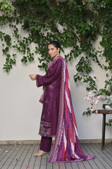 Dressline Semi Stitched 3 Pcs Luxury Emb  Khaddar Collection