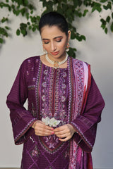Dressline Semi Stitched 3 Pcs Luxury Emb  Khaddar Collection