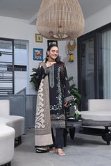 Dressline Semi Stitched 3 Pcs Luxury Emb  Khaddar Collection