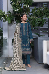 Dressline Semi Stitched 3 Pcs Luxury Emb  Khaddar Collection