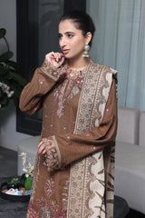 Dressline Semi Stitched 3 Pcs Luxury Emb  Khaddar Collection