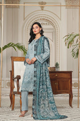 Dressline Un Stitched 3 Pcs Emb Chikankari Digital Printed Lawn Collection