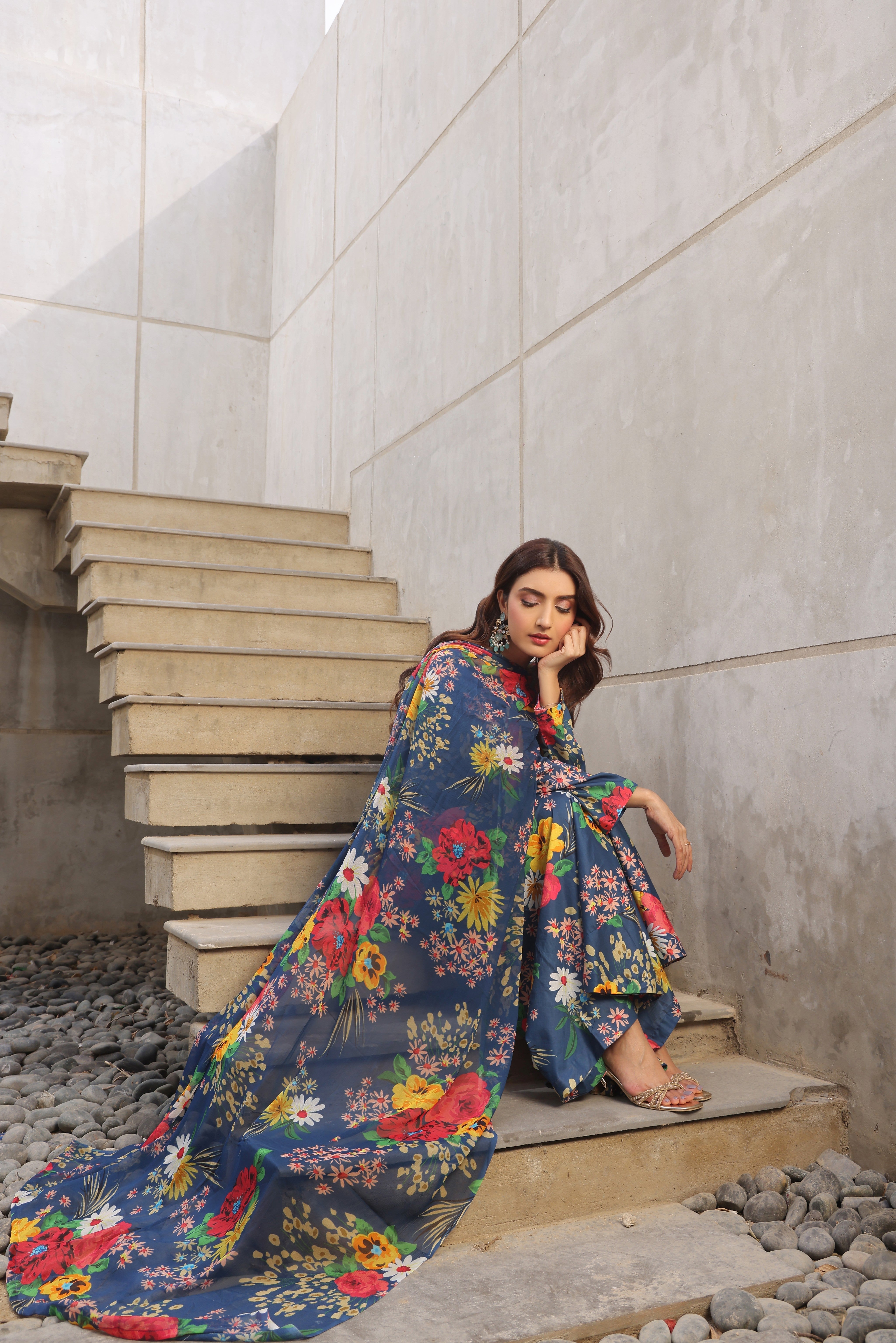 Whisper Winds By Feathers Unstitched 3 Piece Lawn Collection'2025-ZARWYN-FT487