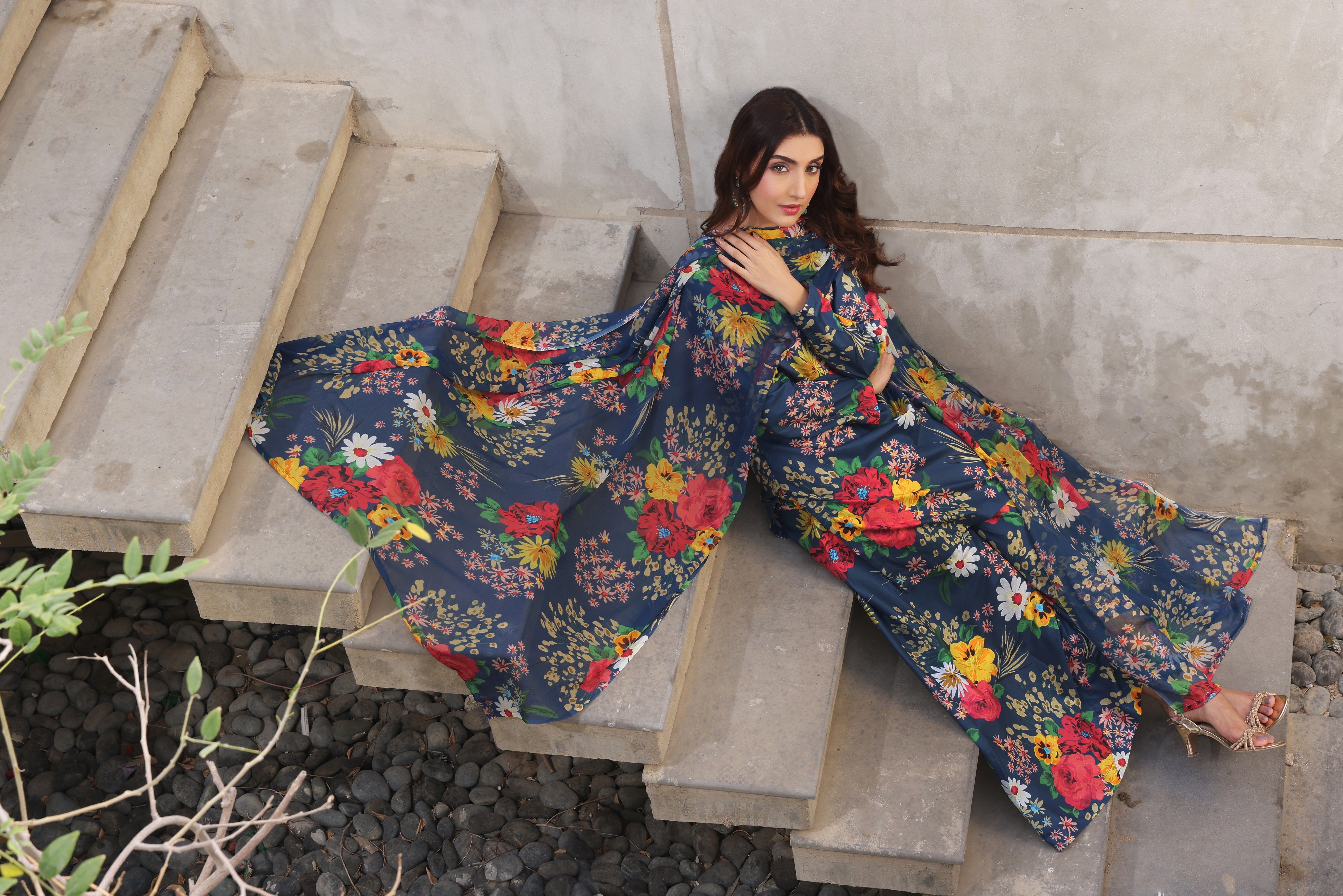 Whisper Winds By Feathers Unstitched 3 Piece Lawn Collection'2025-ZARWYN-FT487
