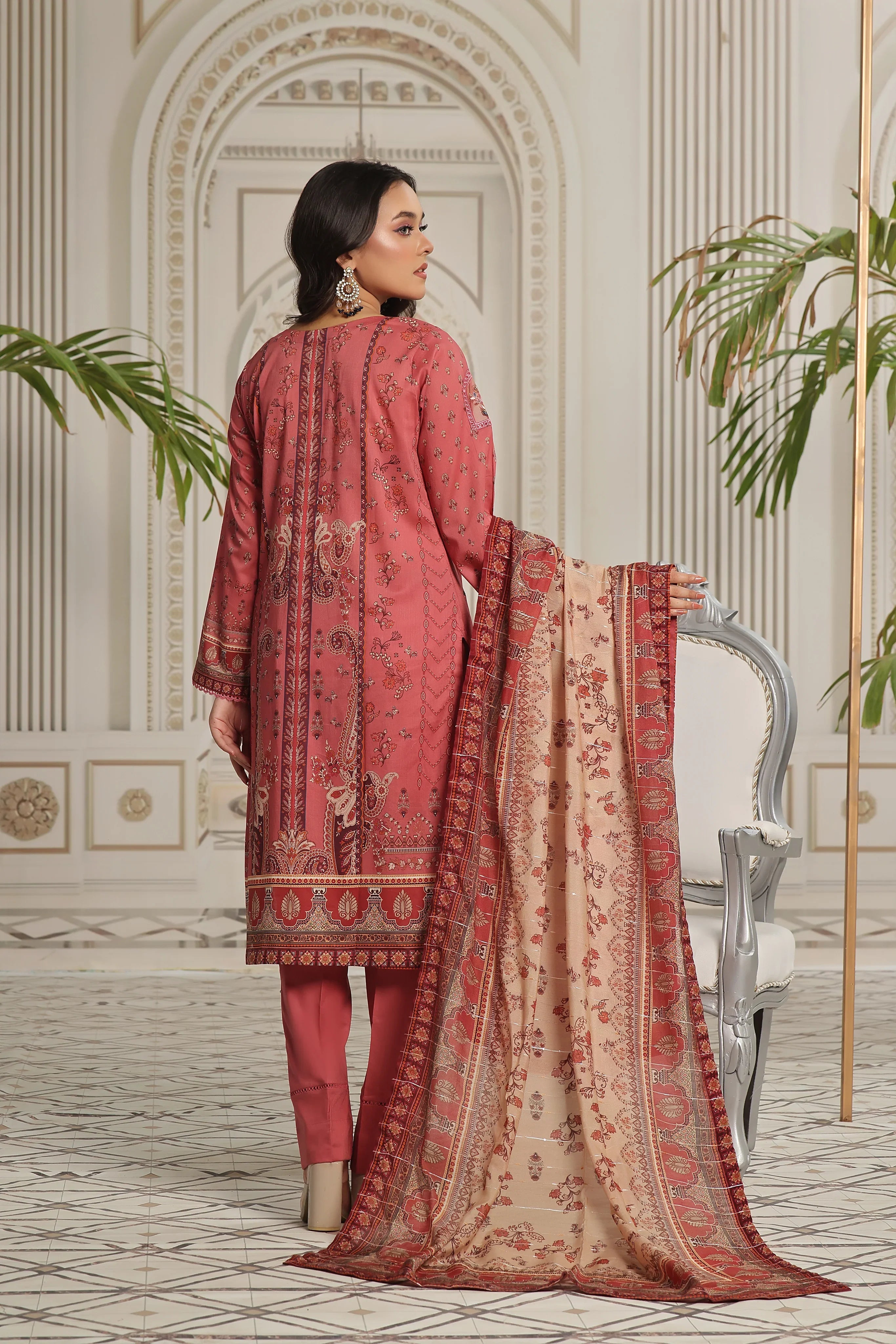 Dressline Un Stitched 3 Pcs Emb Chikankari Digital Printed Lawn Collection