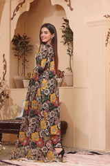 Feathers Unstitched 3 Piece Summer Collection-SITAR-FT105