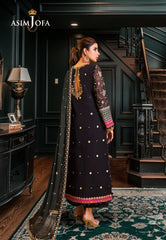 Asim Jofa Maahru & Noorie (Festive) 2023 Ajsm-07 Embroidered Chiffon 3 Pcs