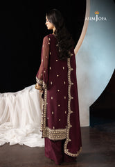 Asim Jofa Luxury Festive Drop 3 Ajllf-19 Embroidered Chiffon 3 Pcs