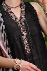 Noor By Saadia Asad Unstitched 3 Piece Luxury Chikankari Lawn'2024-D-06-A