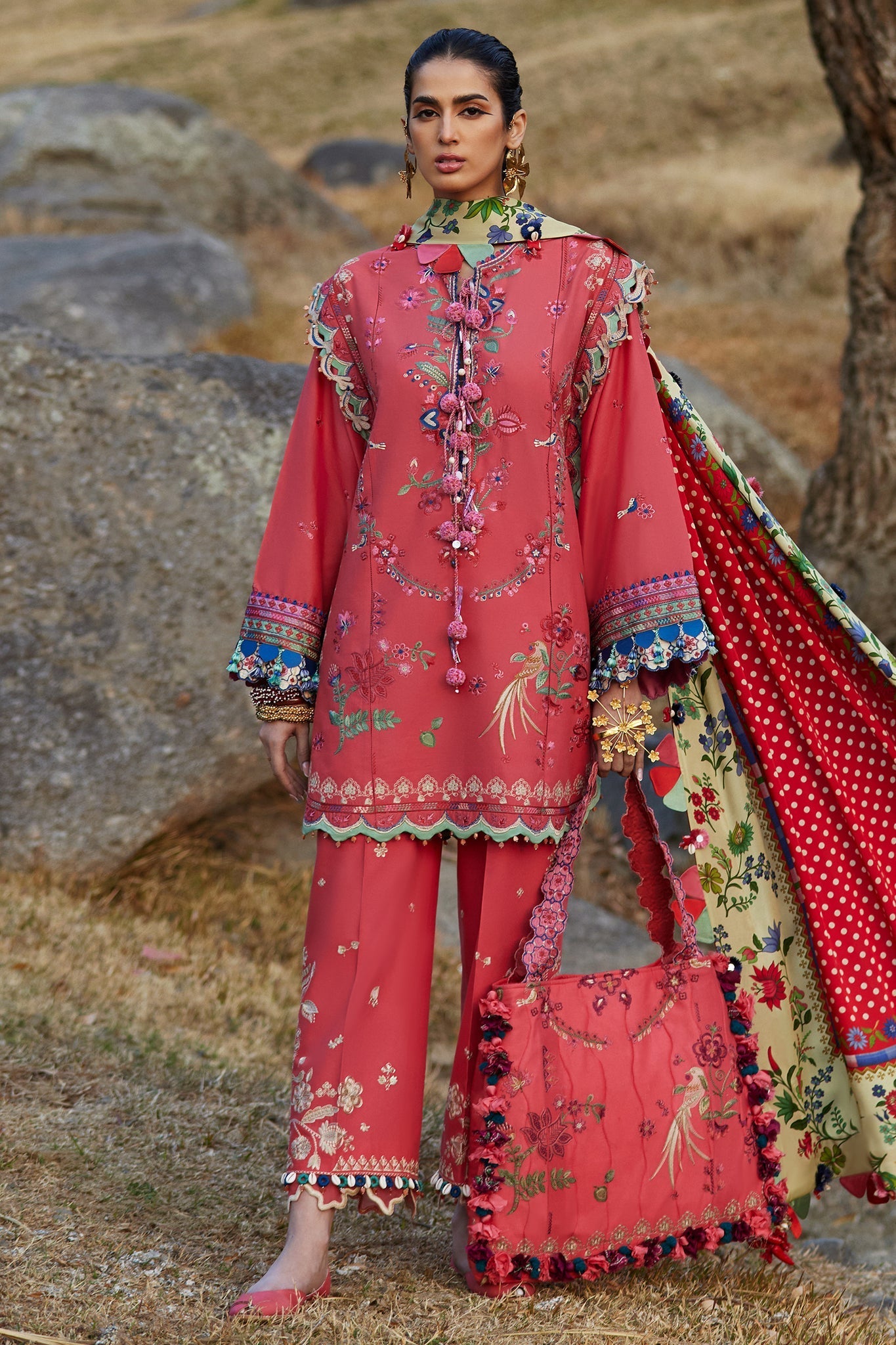 Elan Unstitched 3 Piece Luxury Lawn Collection'2025-06-B-Aurielle