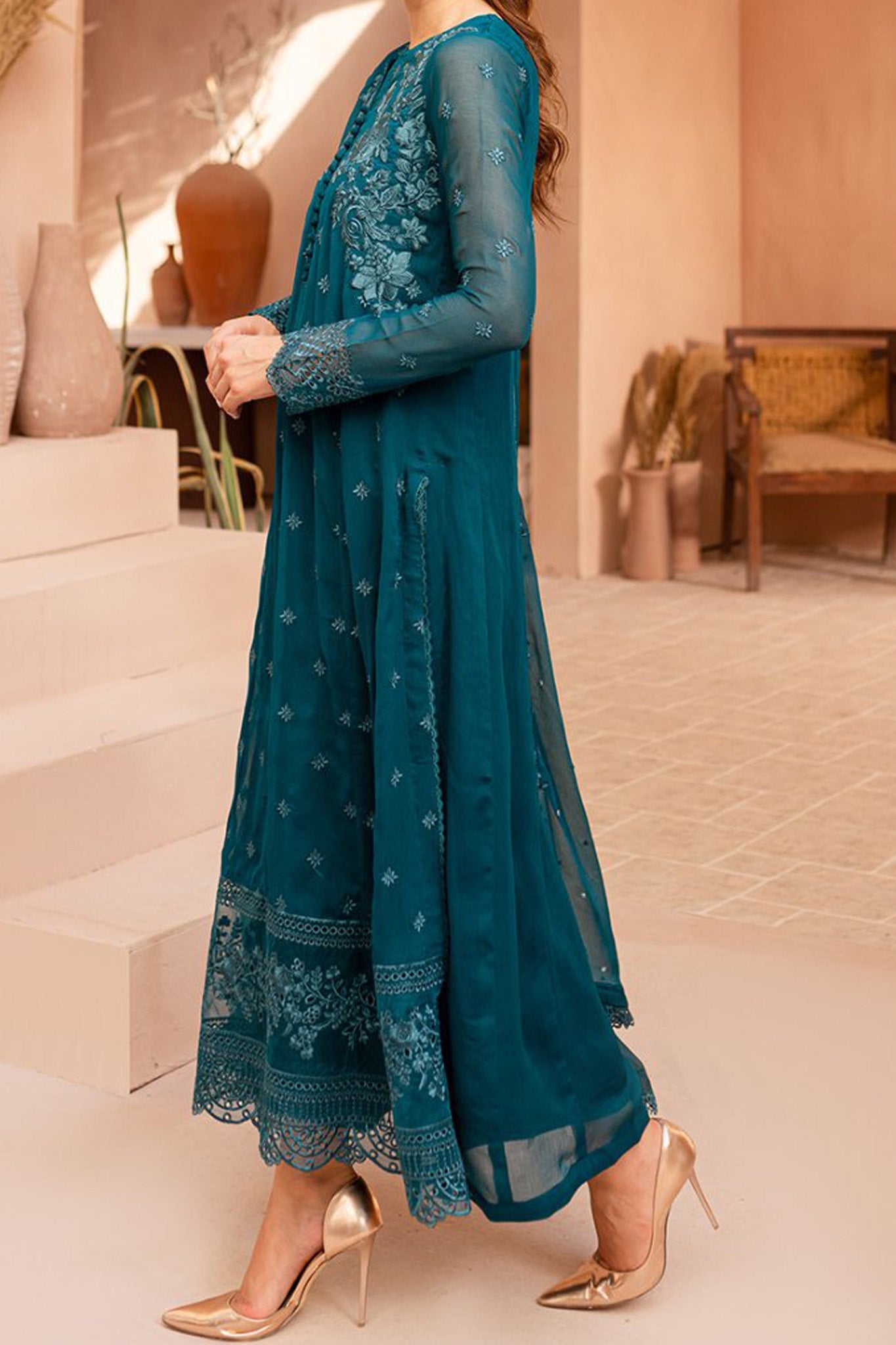 Ensembles By Azure Unstitched 3 Piece Festive Formals Eid Edit Collection'2024-06-Caribbean Charm