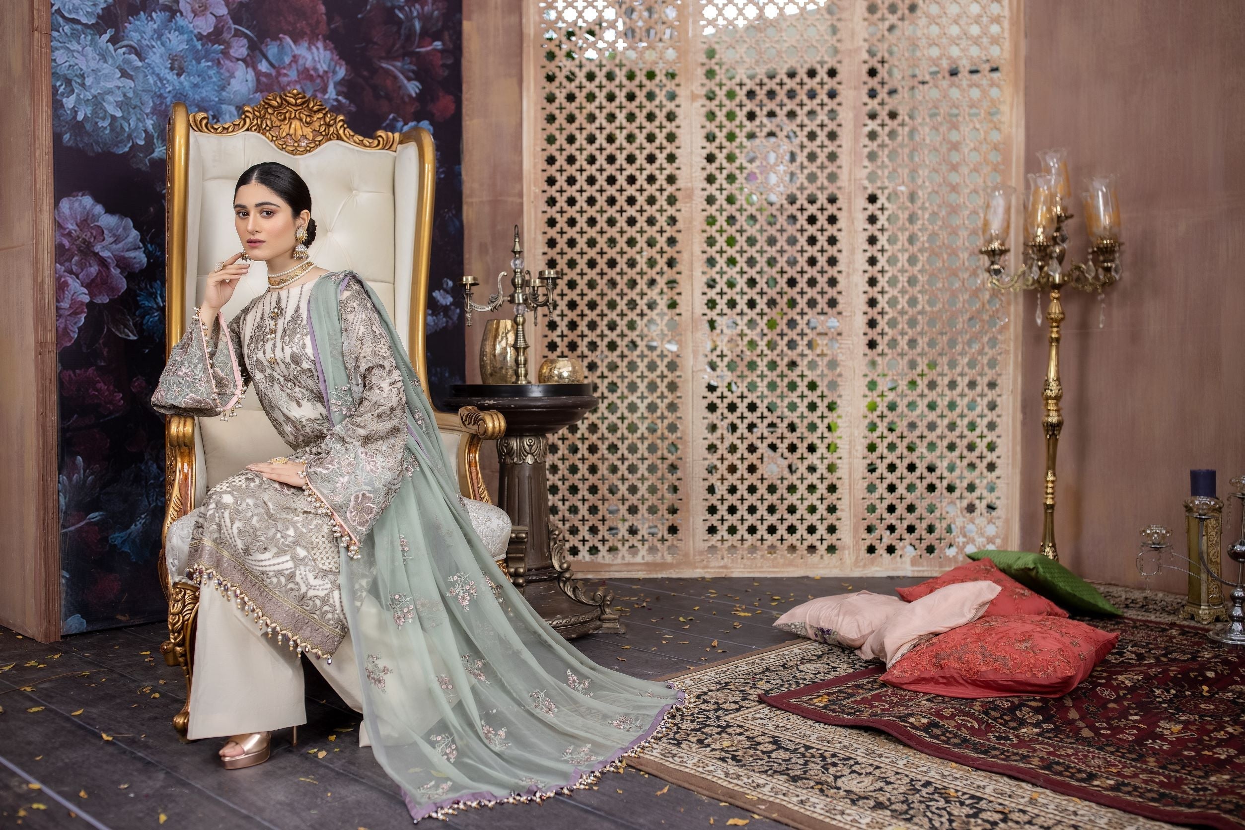 Flossie Unstitched 3 Piece Formals Executive Vol-03 Collection'2025-Sauve