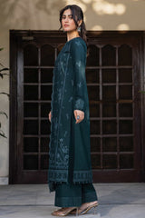 Bahar By Farasha Unstitched 3 Piece Emb Lawn Edit-II Collection-06-Teal Serenity