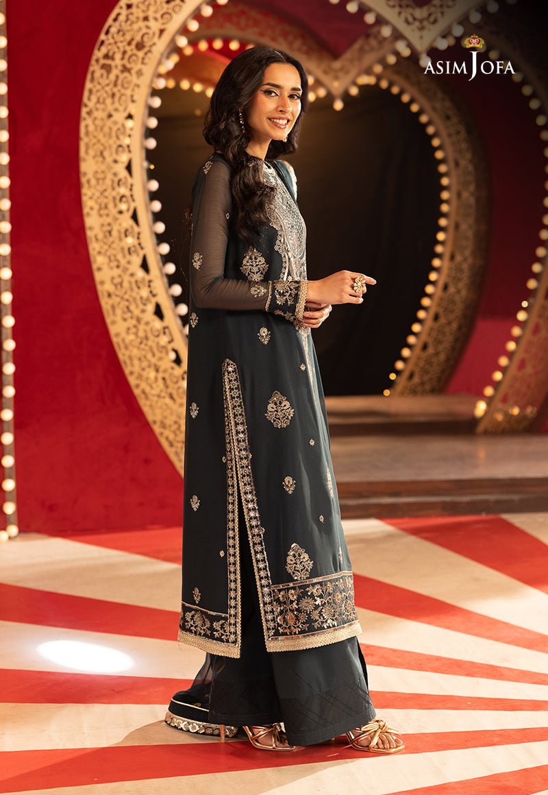 Asim Jofa Luxury Festive Drop 3 Ajllf-08 Embroidered Chiffon 3 Pcs