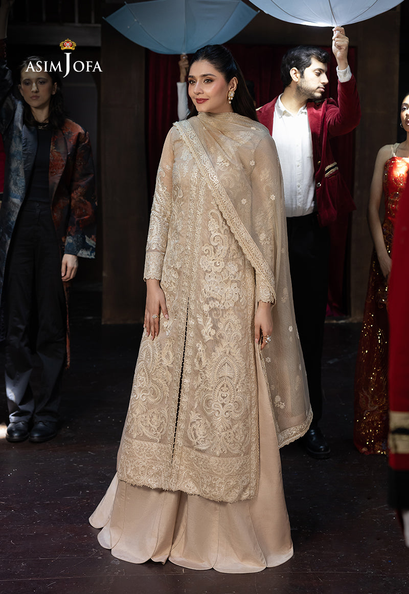 Asim Jofa Luxury Festive Drop 3 Ajllf-20 Embroidered Javeria Net 3 Pcs