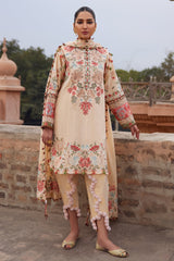 Elan Unstitched 3 Piece Luxury Lawn Collection'2025-07-B-Zahara