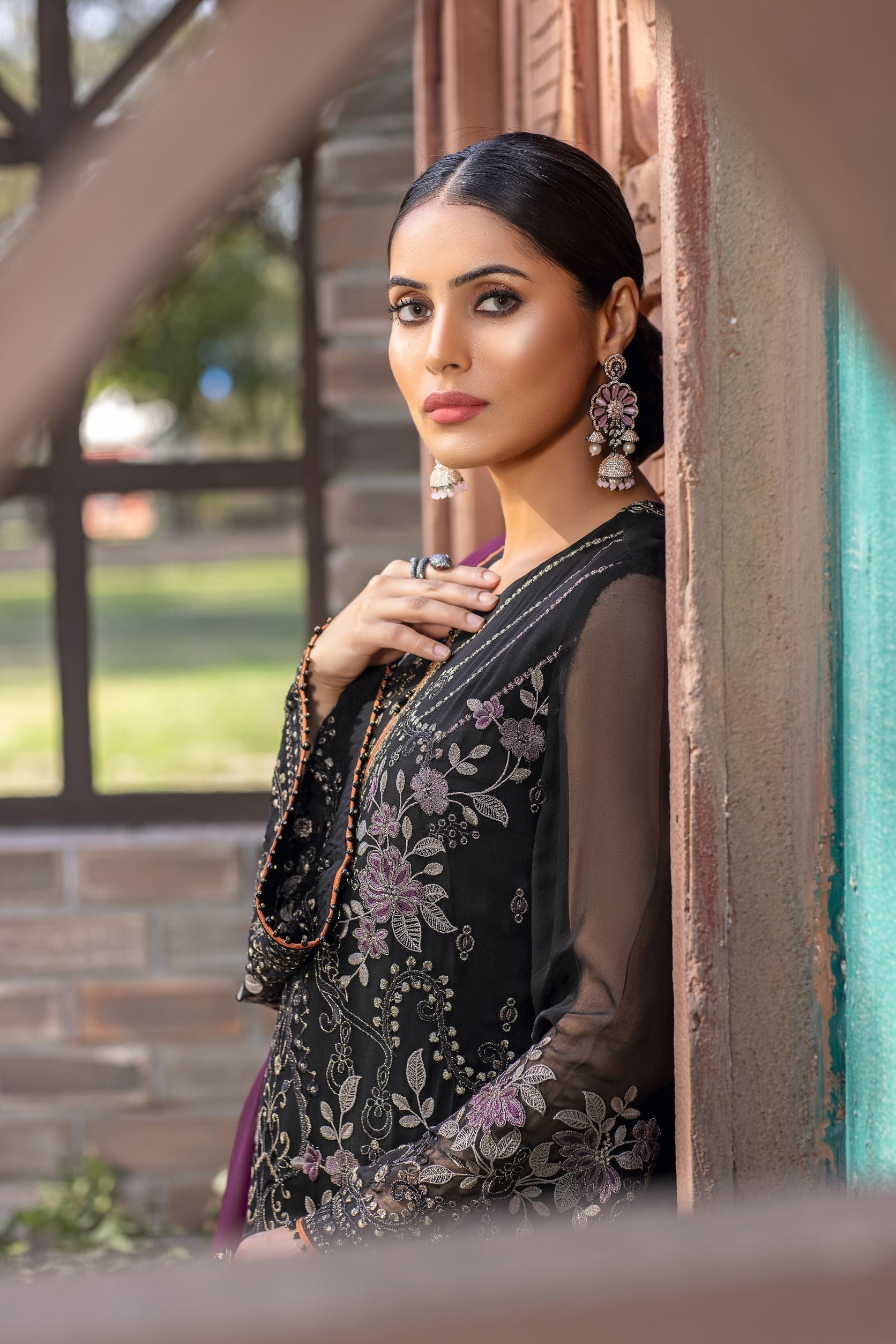 Kuch Khas By Flossie Unstitched 3 Piece Formals Collection'2025-Coal Black
