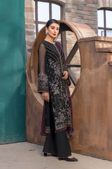 Kuch Khas By Flossie Unstitched 3 Piece Formals Collection'2025-Coal Black