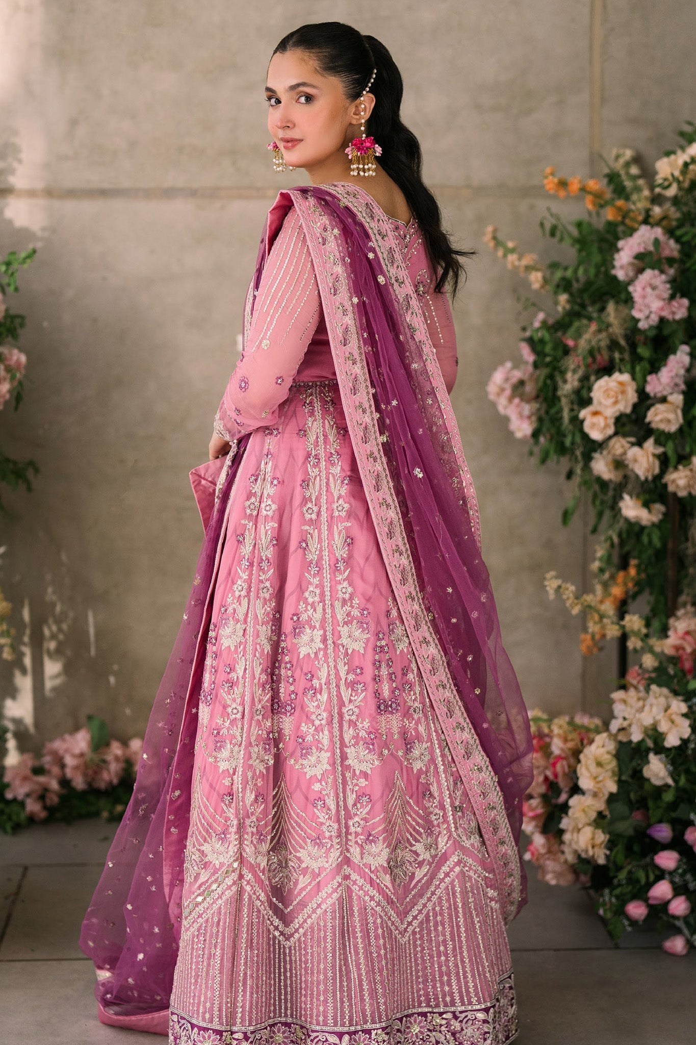 Mastani Evening By Mushq Unstitched 3 Piece Luxury Formals Chiffon Collection'2024-MCH-08-Dua