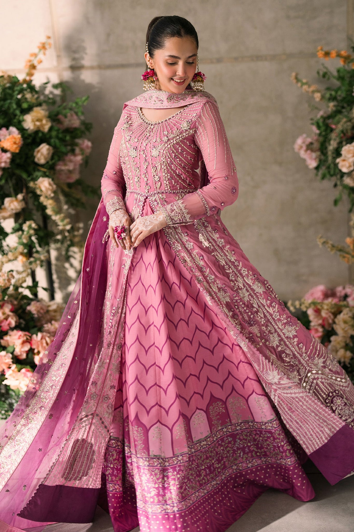 Mastani Evening By Mushq Unstitched 3 Piece Luxury Formals Chiffon Collection'2024-MCH-08-Dua
