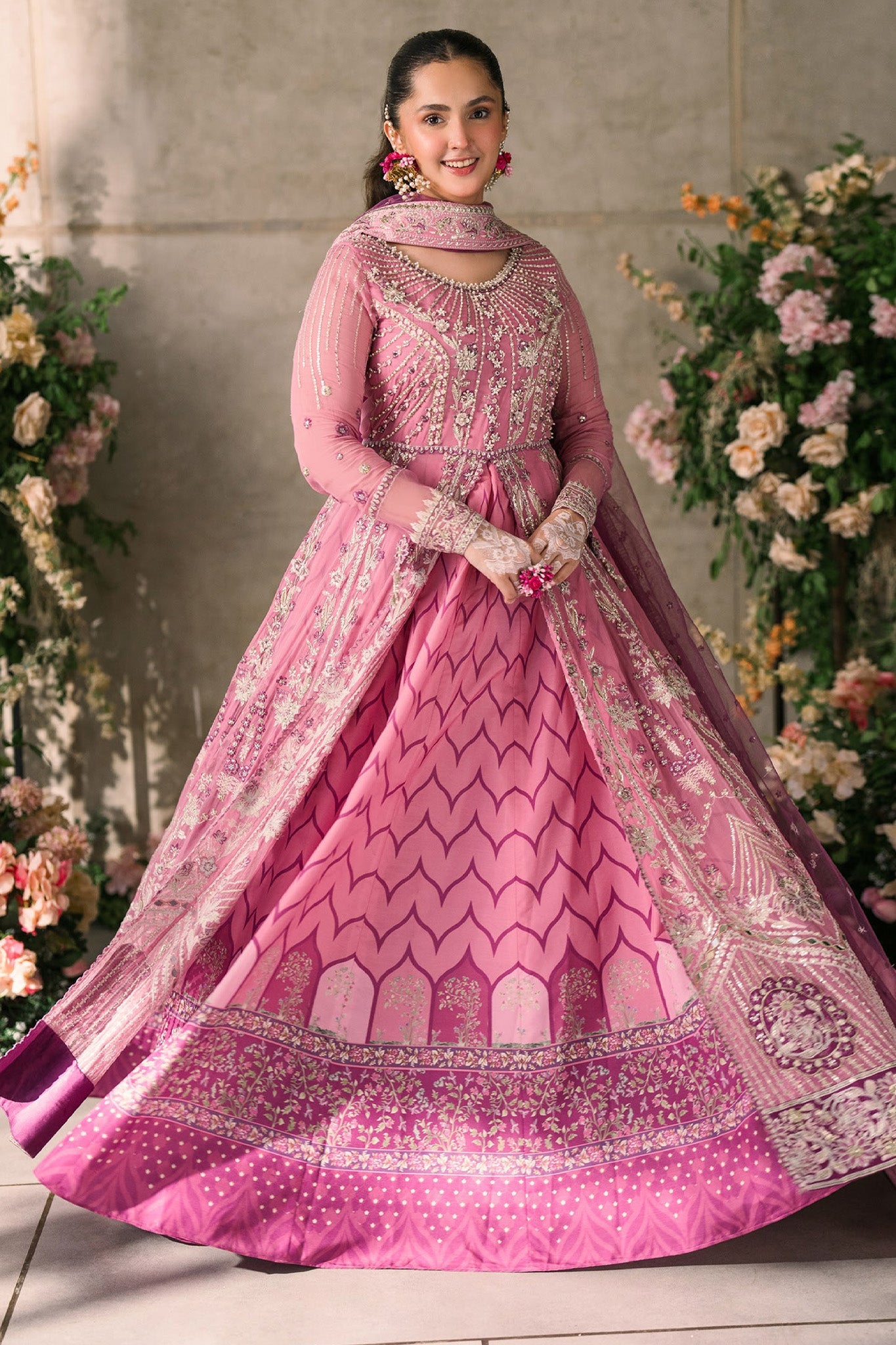 Mastani Evening By Mushq Unstitched 3 Piece Luxury Formals Chiffon Collection'2024-MCH-08-Dua