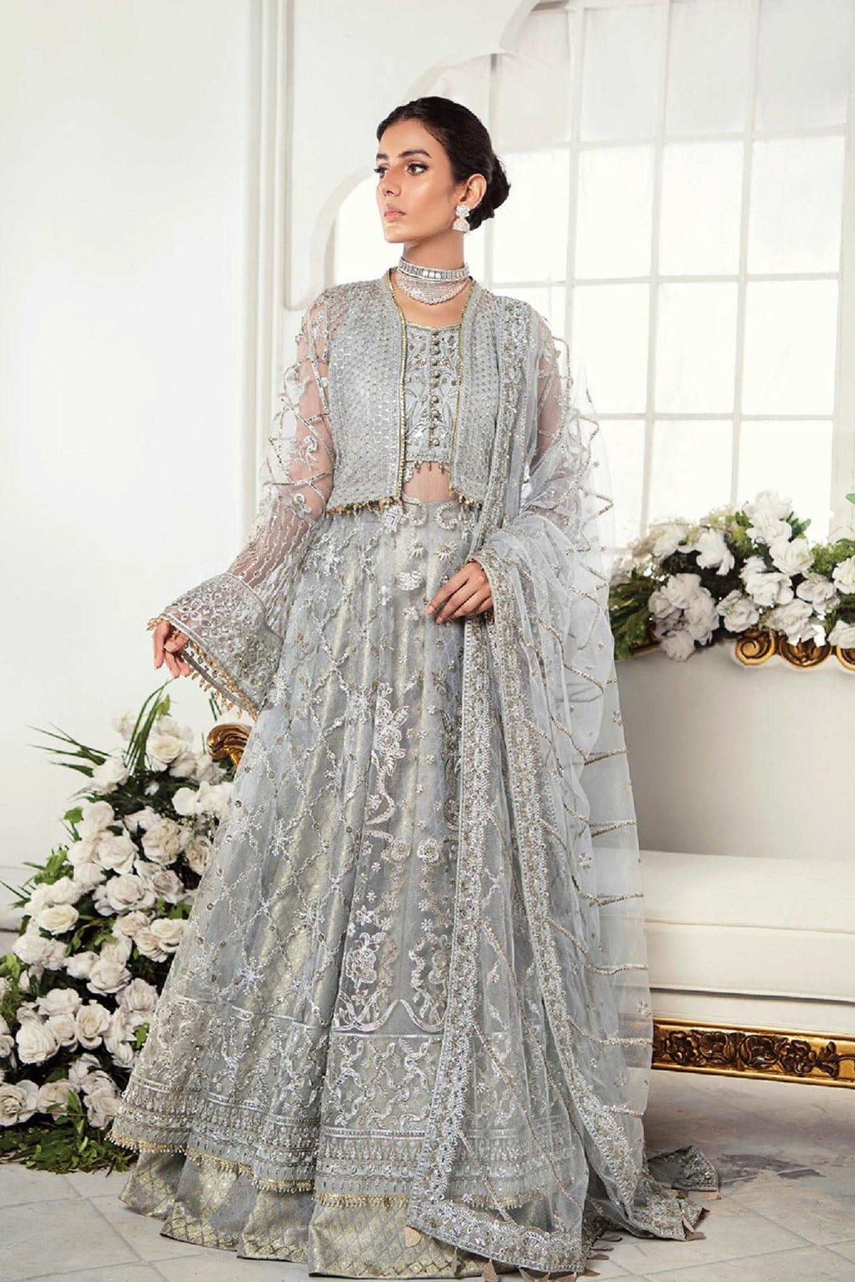 AIK Atelier Unstitched 3 Piece Luxury Wedding Festive Collection'2022-D-07