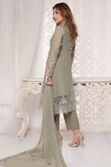Myra By Soghat Stitched 3 Piece Luxury Emb Chiffon Collection'2025-Myra-07-Olive