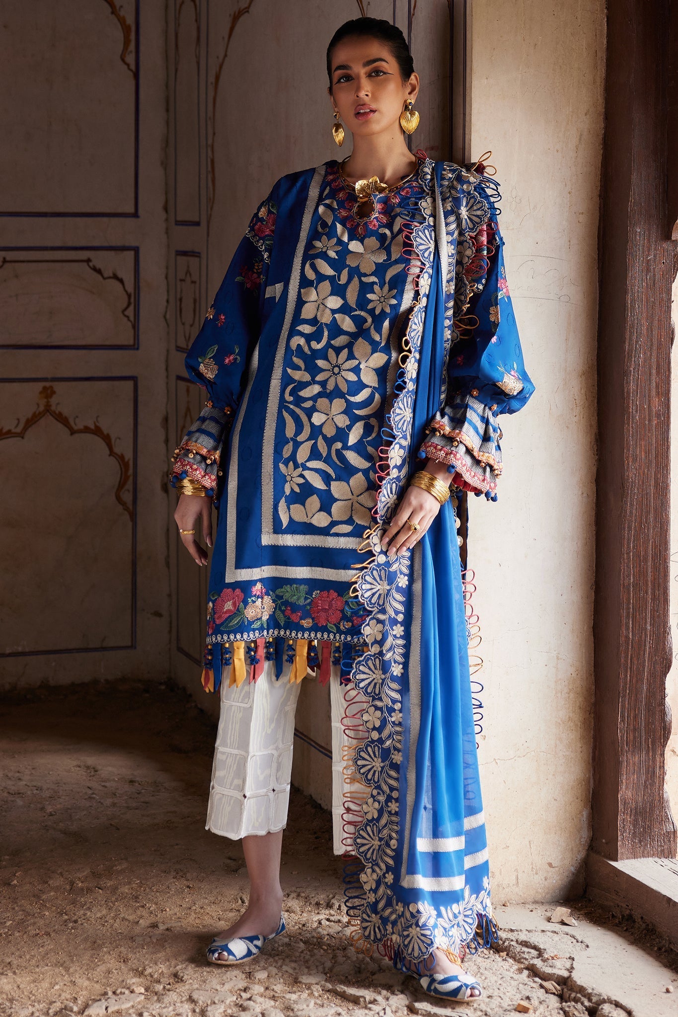 Elan Unstitched 3 Piece Luxury Lawn Collection'2025-08-A-Aurelia