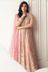 Hemline By Mushq Unstitched 3 Piece Aura Debut Wedding Collection'2024-08-Amaranth