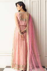 Hemline By Mushq Unstitched 3 Piece Aura Debut Wedding Collection'2024-08-Amaranth
