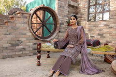 Kuch Khas By Flossie Unstitched 3 Piece Formals Collection'2025-Sepia