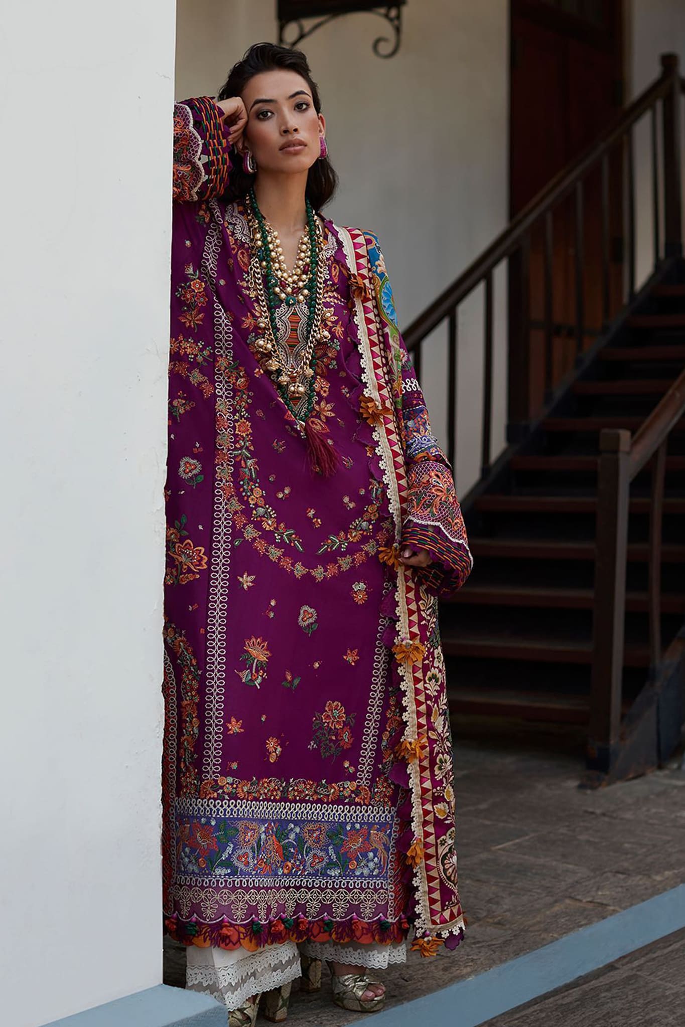 Elan Unstitched 3 Piece Luxury Lawn Collection'2023-EL23-08-B